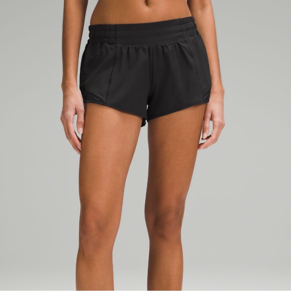 Lululemon Athletica Black Hotty Hot Shorts